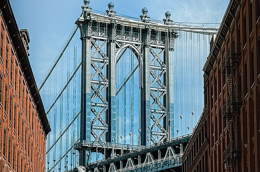The Manhattan Bridge from Dumbo, New York